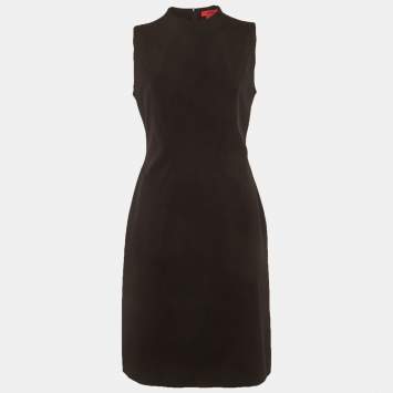 Pre Owned Hugo Boss Black Jersey Klhara Sheath Dress M