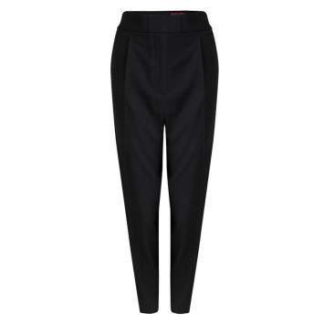 Pre Owned Hugo By Hugo Boss Black Waist Tie Detail Herini Trousers M
