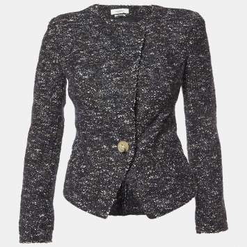 Pre Owned Isabel Marant Etoile Dark Blue/Brown Knit Jacket S