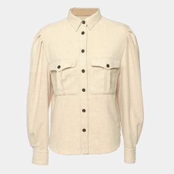 Isabel Marant Etoile Beige Wool Blend Shirt L