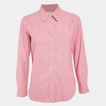 Isabel Marant Etoile Pink Cotton Long Sleeve Shirt S