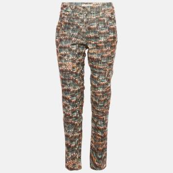Pre Owned Isabel Marant Etoile Multicolor Printed Corduroy Perry Pants M