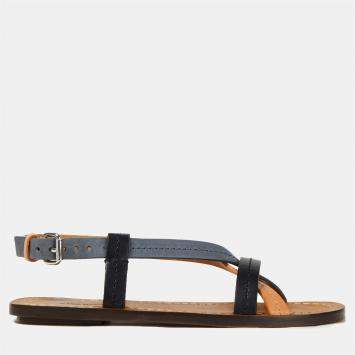 Pre Owned Isabel Marant Leather Strappy Flat Sandals 36