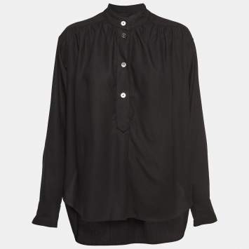 Pre Owned Isabel Marant Black Lyocell Berangere Blouse S