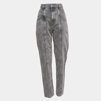 Pre Owned Isabel Marant Grey Denim Slim Fit Jeans M Waist 30"