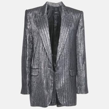Pre Owned Isabel Marant Black Lamé Blazer S