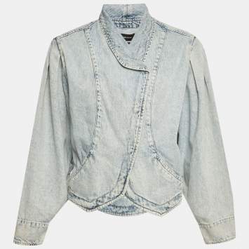 Pre Owned Isabel Marant Blue Denim Crossover Pauline Jacket S