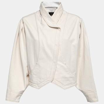 Pre Owned Isabel Marant Cream Denim Pauline Jacket S