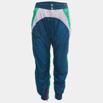 Pre Owned Isabel Marant Color Block Synthetic Raruso Joggers M