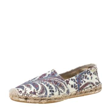 مملوكة مسبقًا Isabel Marant Multicolor Canvas Espadrille Flats Size 38