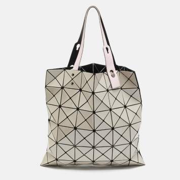 مملوكة مسبقًا Issey Miyake Bao Bao Beige/Pink PVC and Mesh Nylon Tote