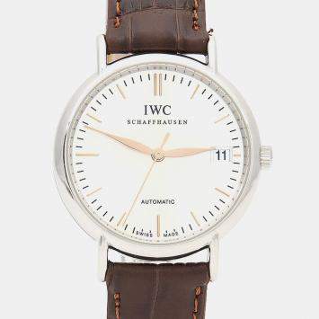 Pre Owned IWC Portofino IW356404 Automatic Stainless Steel Womens Wristwatch 34 mm