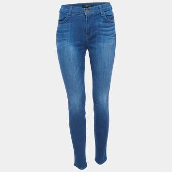 Pre Owned J Brand Blue Denim Super Skinny Jeans L Waist 31"