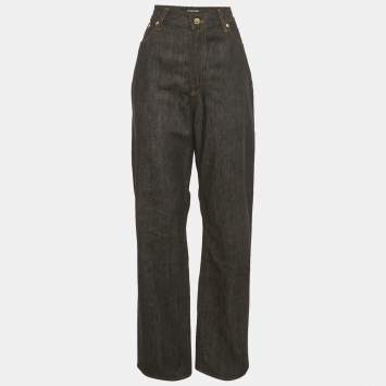 Pre Owned Jacquemus Navy Blue Denim Straight Fit LA Montagne Jeans S Waist 34"