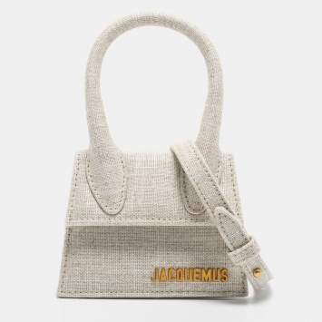 Pre Owned Jacquemus Beige Canvas Mini Le Chiquito Bag