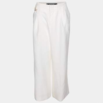 Jacquemus White Linen Trousers M