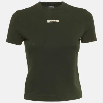 Pre Owned جاكيموس تيشيرت جيرسي بشعار أخضر بمقاس صغير جداً