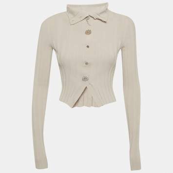 Pre Owned سترة جاكيموس مضلع قطن بيج باندو مقاس صغير - سمول