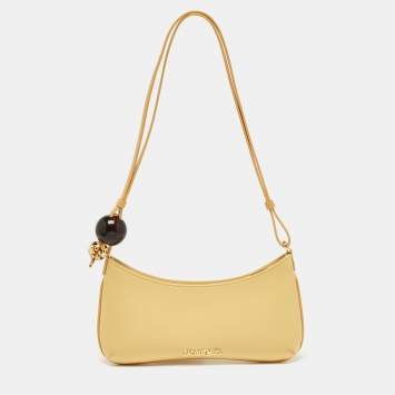 Pre Owned Jacquemus Light Yellow Leather Le Bisou Perle Bag