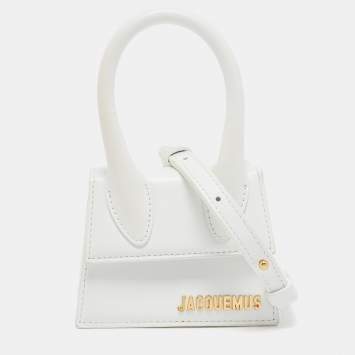 Pre Owned Jacquemus White Leather Le Chiquito Mini Bag