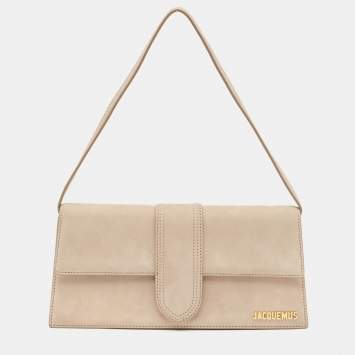 Pre Owned Jacquemus Light Beige Le Bambino Long Shoulder Bag