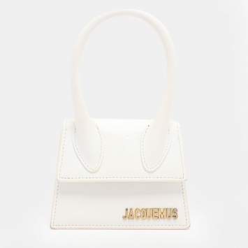 مملوكة مسبقًا حقيبة كلاتش جاكيموس لو شيكيتو مايكرو جلد أبيض