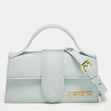 مملوكة مسبقًا حقيبة جاكيموس ميني لي بامبينو جلد أسود بيد علوية