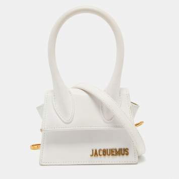 Pre Owned Jacquemus White Leather Le Chiquito Mini Bag