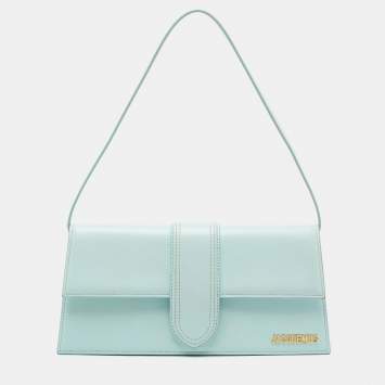 Pre Owned Jacquemus Blue Leather Le Bambino Long Shoulder Bag