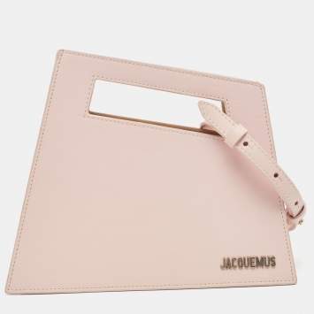 Pre Owned Jacquemus Pink Leather Le Petit Satchel