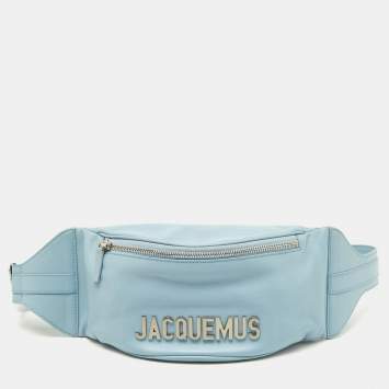 Pre Owned Jacquemus Blue Leather La Banane Belt Bag