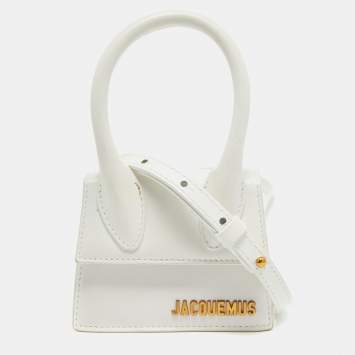 Pre Owned Jacquemus White Leather Le Chiquito Mini Bag