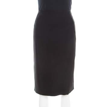 Pre Owned Jil Sander Black Pencil Skirt L