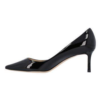 Pre Owned Jimmy Choo Black Patent Leather Romy 60 Pumps EU 40