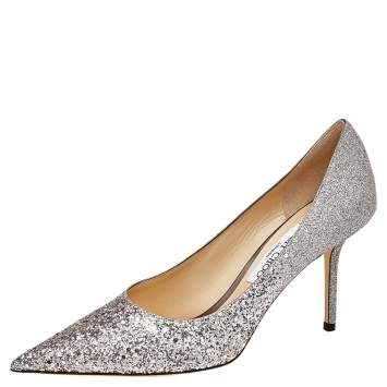 Pre Owned Jimmy Choo Light Lilac Glitter Love Pointed Toe Pumps Size 40