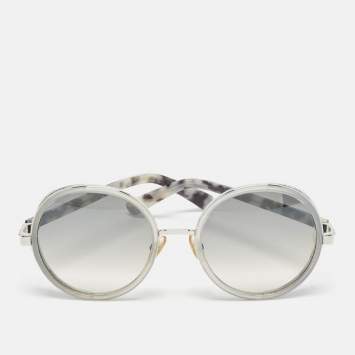 Pre Owned Jimmy Choo Grey Gradient Andie/S Round Sunglasses