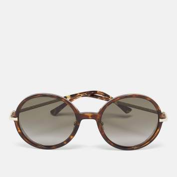 Jimmy Choo Tortoise Brown Gradient EMA/S Round Sunglasses
