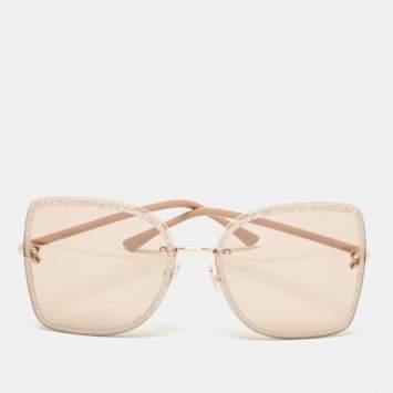 Pre Owned Jimmy Choo Rose Gold  LETI/S Buetterfly Sunglasses
