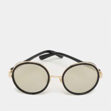 مملوكة مسبقًا نظارة شمسية جيمي تشو دائرية أنديي/إس فضية/سوداء معكوسة