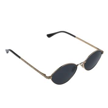 Pre Owned Jimmy Choo Gold Shimmer Inlay/ Grey Sonny/S Cat Eye Sunglasses