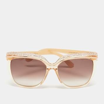 Pre Owned Jimmy Choo Beige DLNFM Sophia Gradient Sunglasses