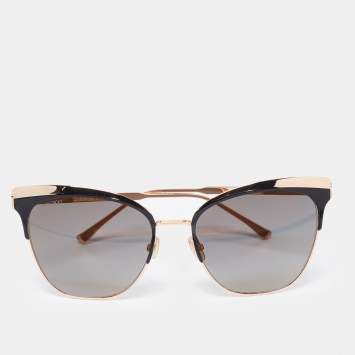 Pre Owned Jimmy Choo Black JULY/S 2M2FQ Cat Eye Sunglasses