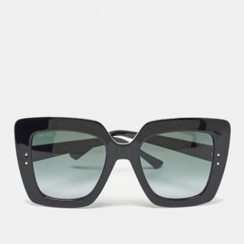 Pre Owned Jimmy Choo Black Gradient Auri Oversized Sunglasses