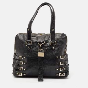 ハンドバッグ JIMMY CHIOO CHERI PATENT LEATHER TOP HANDLE BAG Jimmy Choo Black Medium Cheri Crystals Top Handle Bag Jimmy