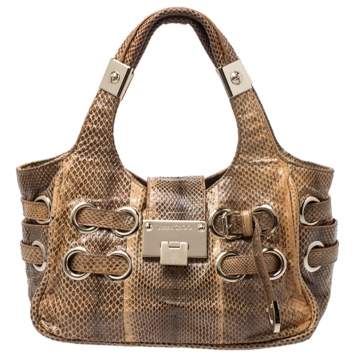 Pre Owned Jimmy Choo Python Ramona Shoulder Bag