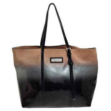 Pre Owned Jimmy Choo Multicolor Coated Suede Sasha Tote