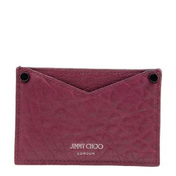 مملوكة مسبقًا Jimmy Choo Red Leather Card Holder