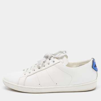 Pre Owned Saint Laurent White Leather Court Classic Sneakers Size 39