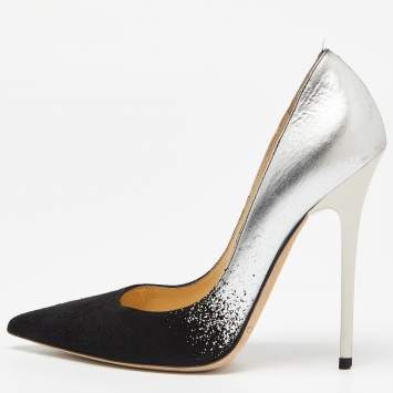 Jimmy Choo Black Suede Pointed Toe Pumps Size 35