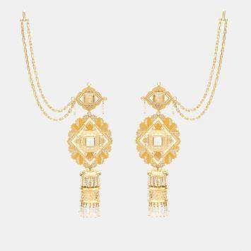 Pre Owned Aulerth x JJ Valaya Amelia Chandelier Earrings